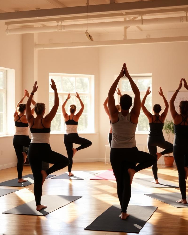 Yoga session